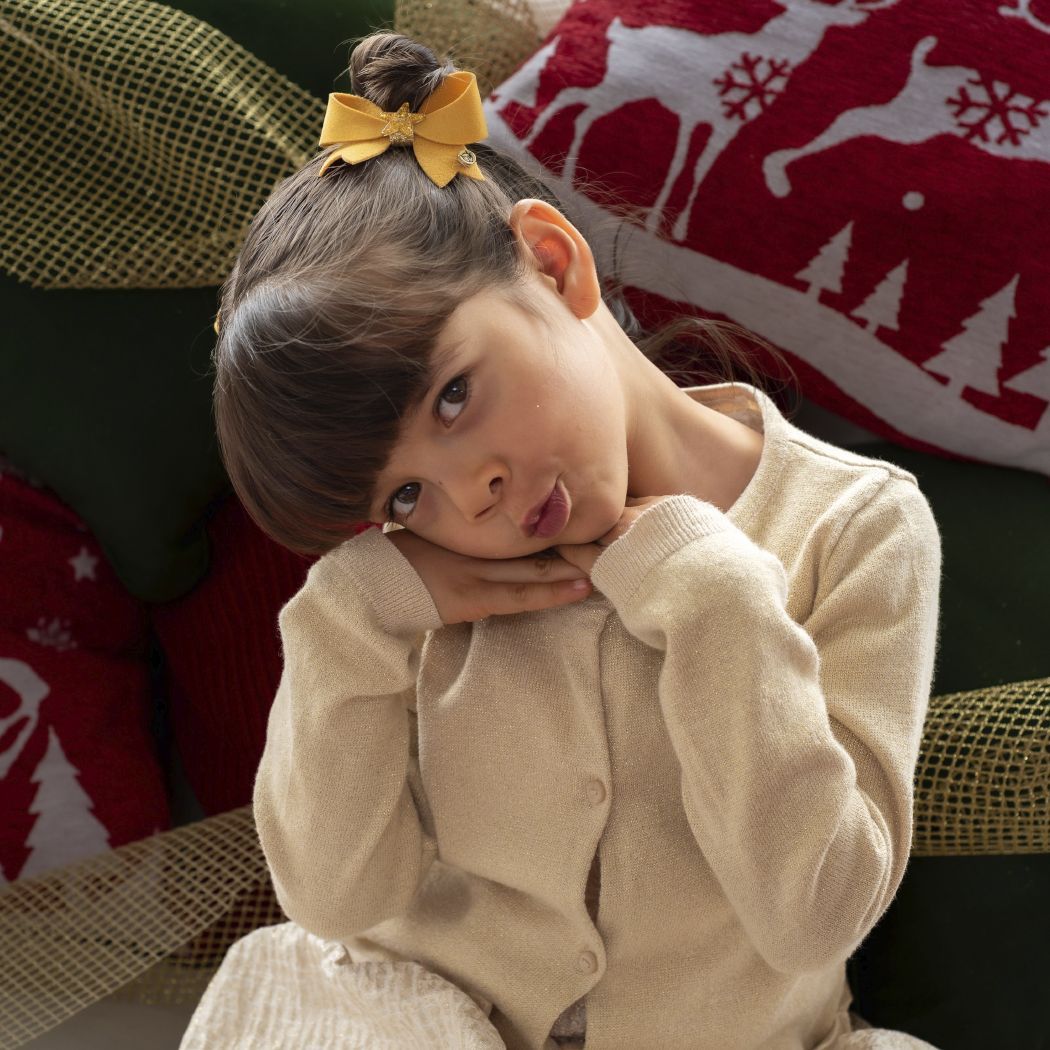 Candy Bow Christmas hair clip - Image 7